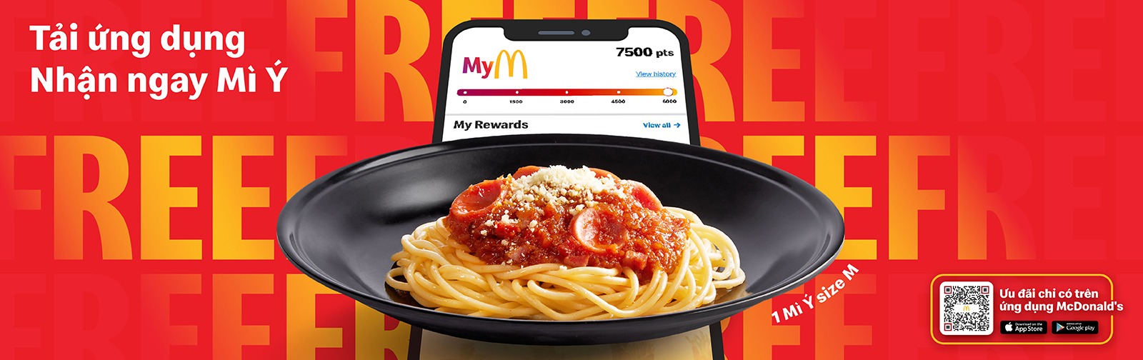 Thực đơn McDonald's — Tải ứng dụng nhận ngay Mì Ý